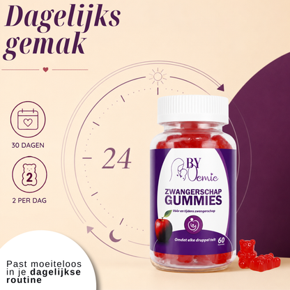 ByOemie® Zwangerschap Gummies – 60 Stuks